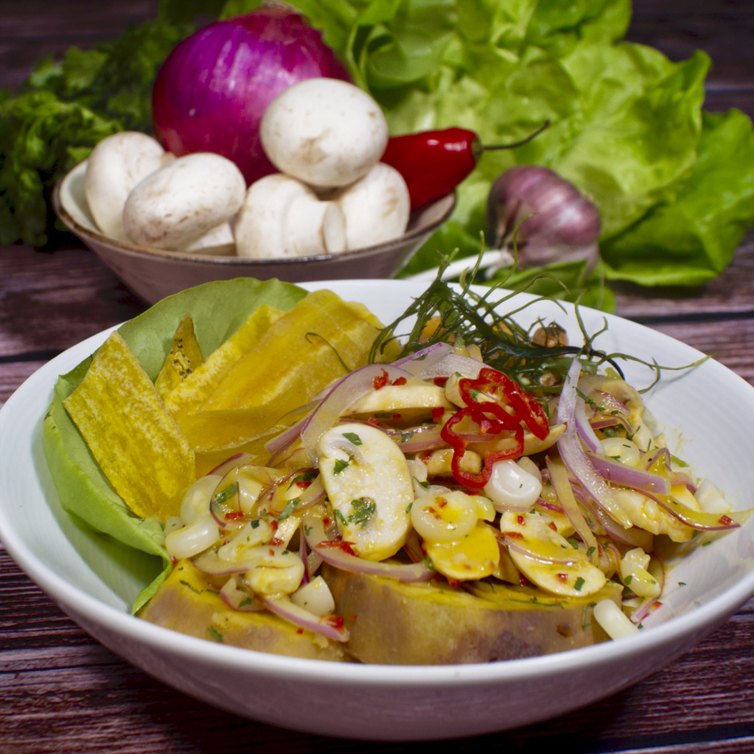 Arriba 99 imagen receta ceviche de champiñones Abzlocal mx