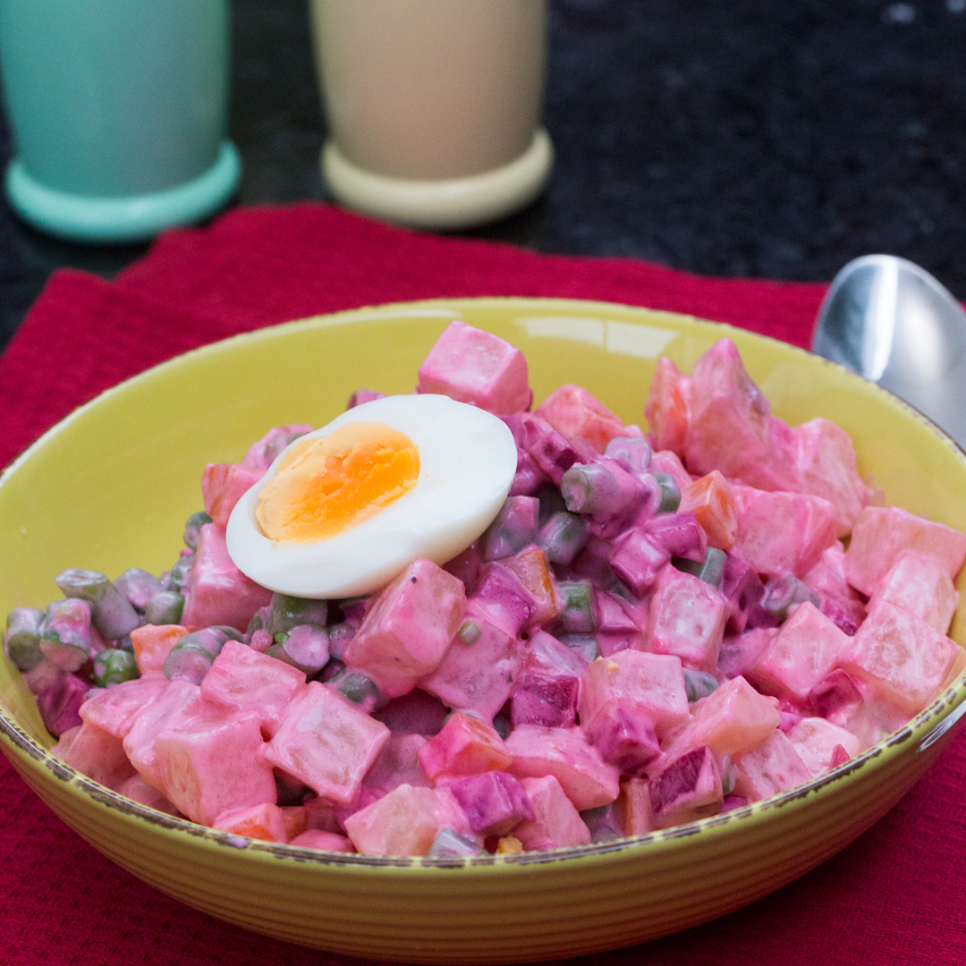 Ensalada Rusa (Con Mayonesa y Aliño Saludable) - A Comer