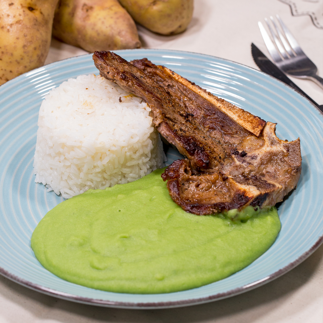 Puré de Papas con Espinaca - A Comer